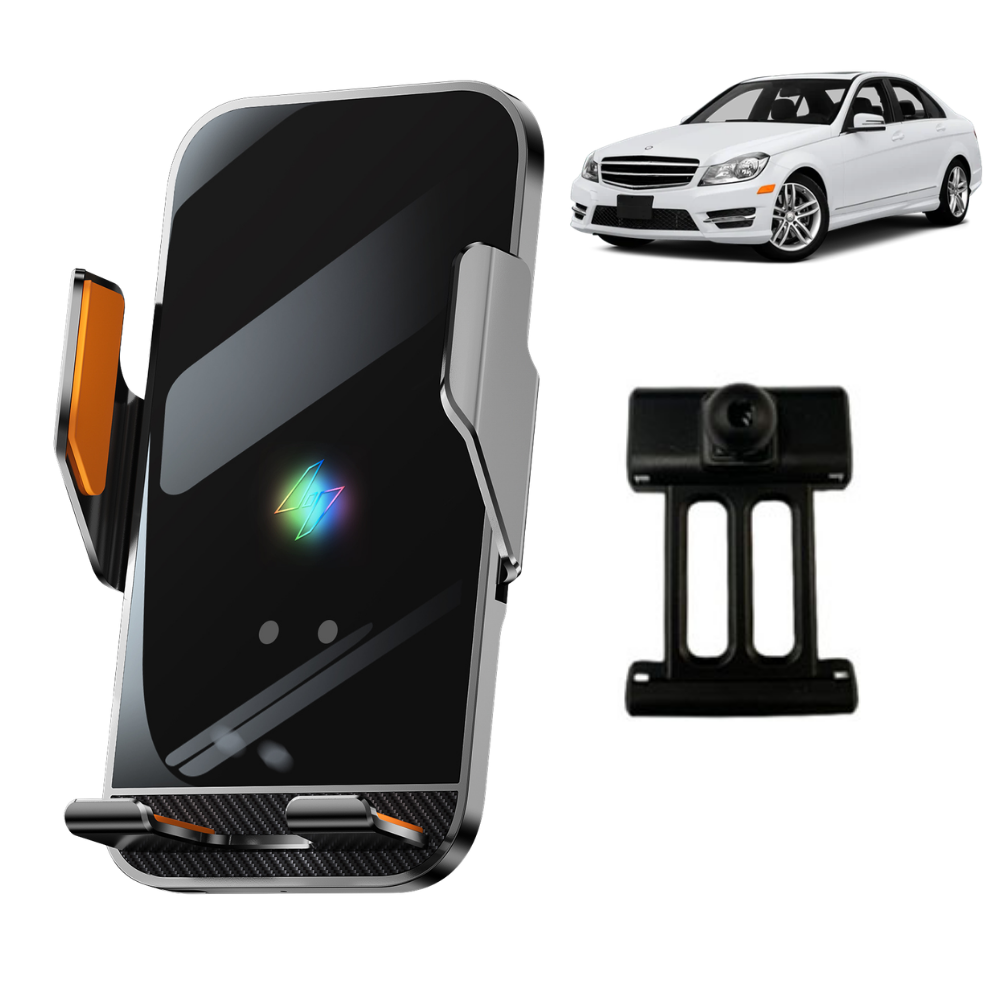 Smart phone holder with dedicated OEM grip for Mercedes C Class 2012-2014