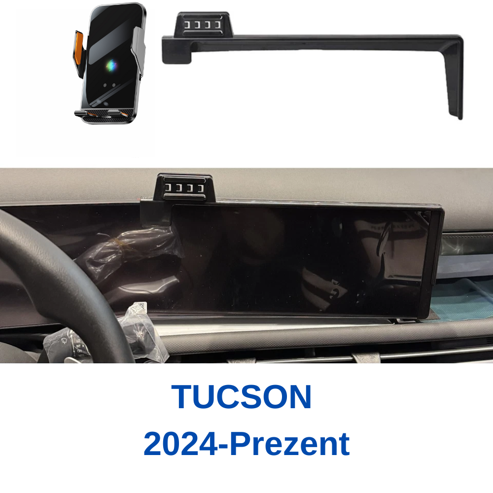Suport telefon Smart VELTROVA cu Încărcare Wireless HYUNDAI TUCSON 2024-2025 , cu prindere pe ecranul multimedia