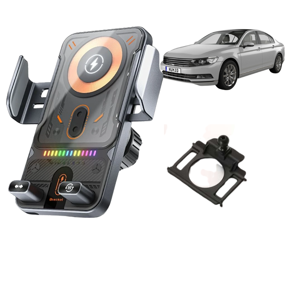 Smart phone holder with dedicated OEM mount for Volkswagen Passat B8 2015-2019