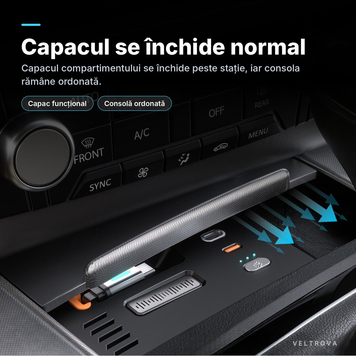Încărcător Auto dedicat 80W cu difuzor de parfum pentru Audi A6 C7 / A7 4G (2011-2018)