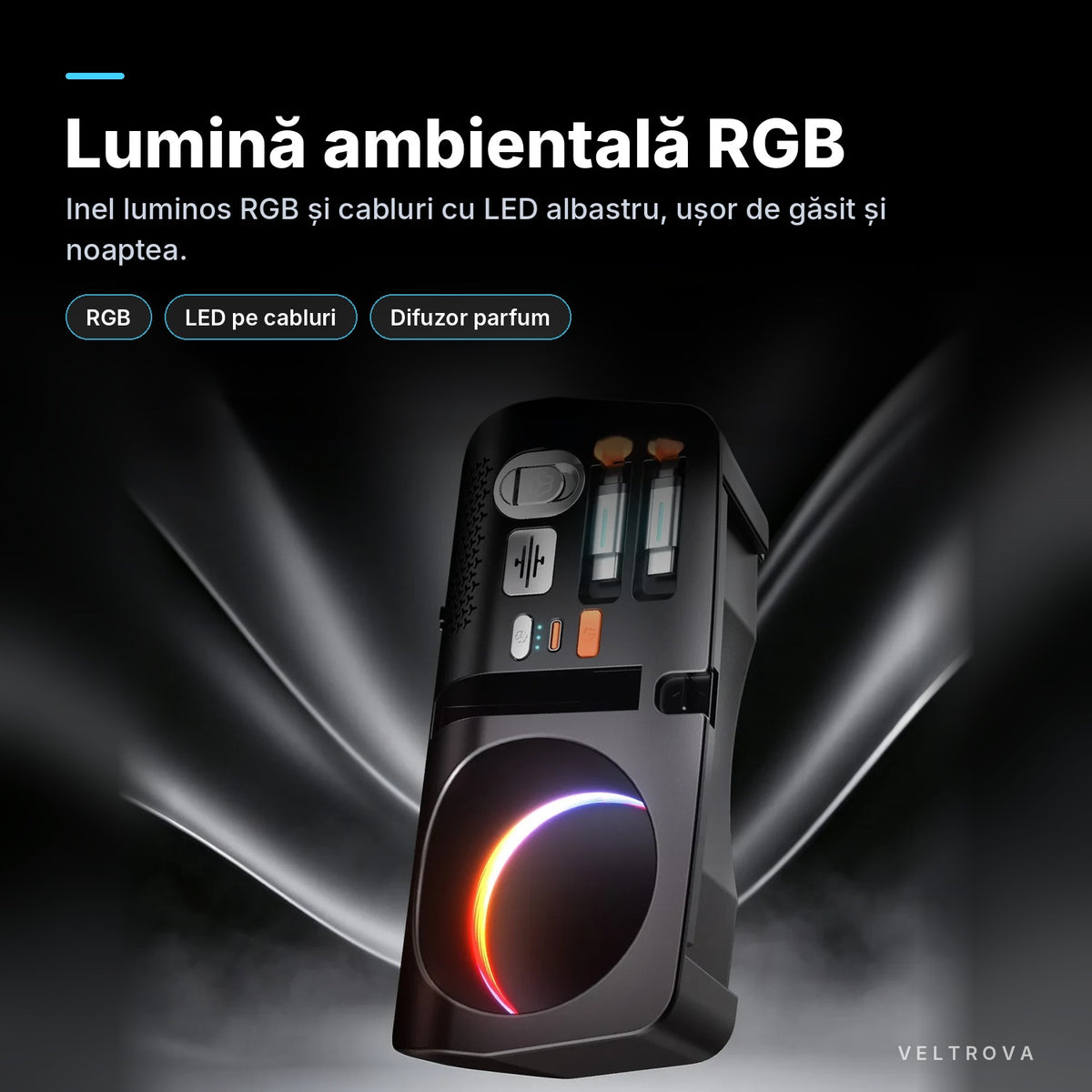 Încărcător Auto dedicat 145W, Încărcare wireless, difuzor de parfum și lumină RGB pentru Mercedes C W205 / E W213 / CLS C257 / S W222 / GLC X253 / G W463