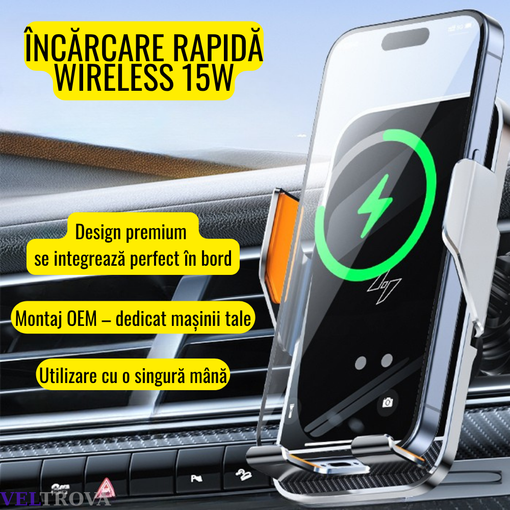 Suport telefon Smart cu prindere dedicata OEM pentru BMW Mini Hatch F55/F56/F57 2015-2020 Mini Countryman F60 2017-2020