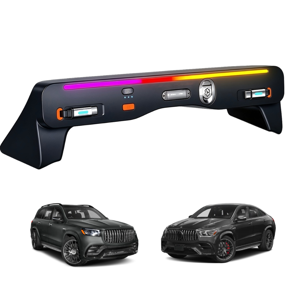 Încărcător Auto dedicat cu difuzor de parfum și lumină RGB pentru Mercedes GLE V167 / GLS X167 (2019-2025)