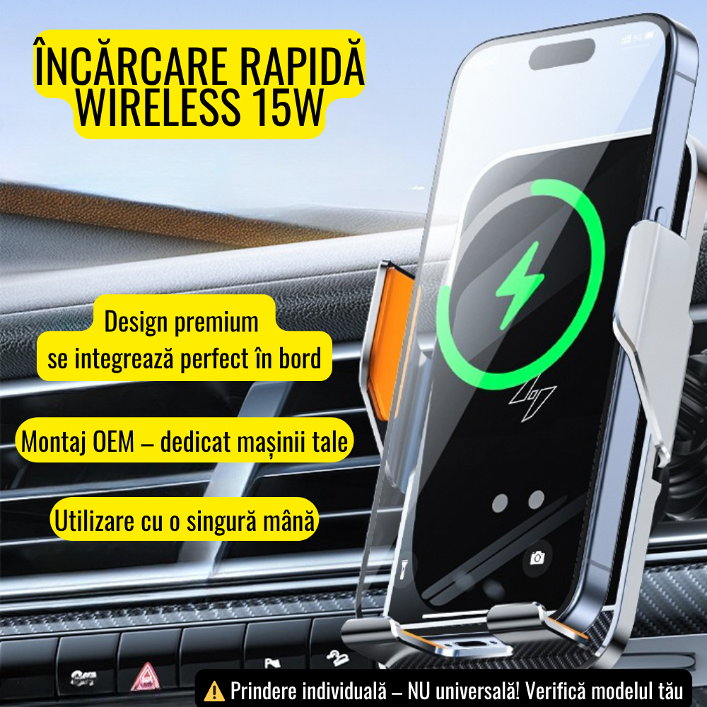 Suport telefon Smart cu prindere dedicata OEM pentru Audi A3/S3/RS3 2020-PREZENT