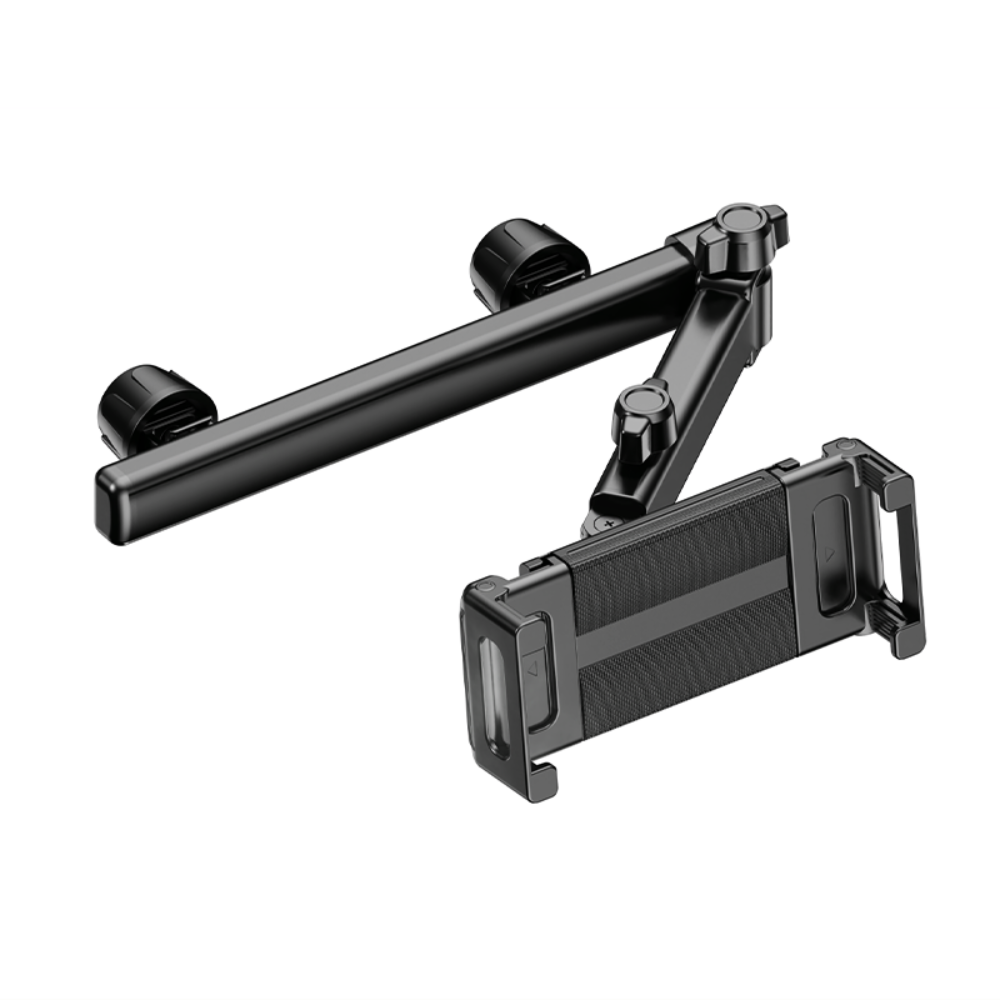 Car Tablet and Phone Holder for Headrest – Universal, Adjustable, Aluminum