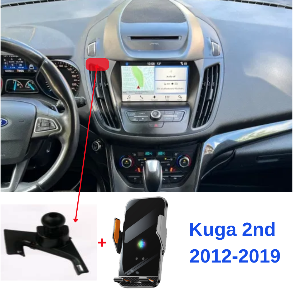 Smart phone holder with dedicated OEM mount for FORD Kuga 2012-2019