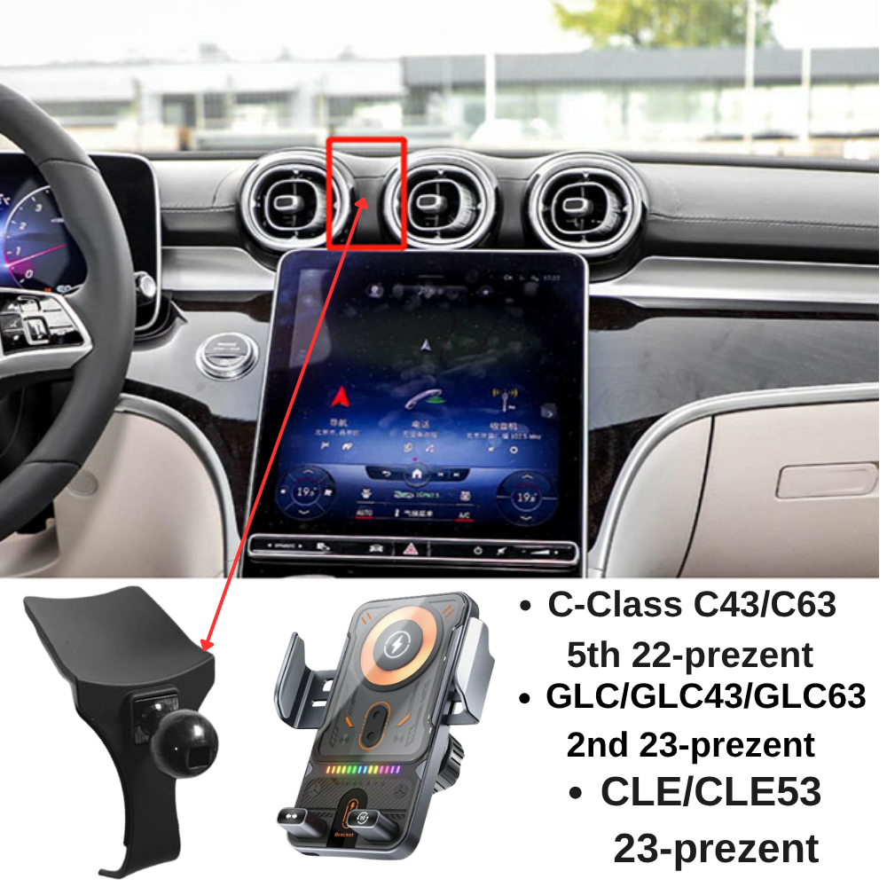 Suport telefon Smart cu prindere dedicata OEM pentru Mercedes C-Class 22-prezent / GLC 23-prezent / CLE 23-prezent