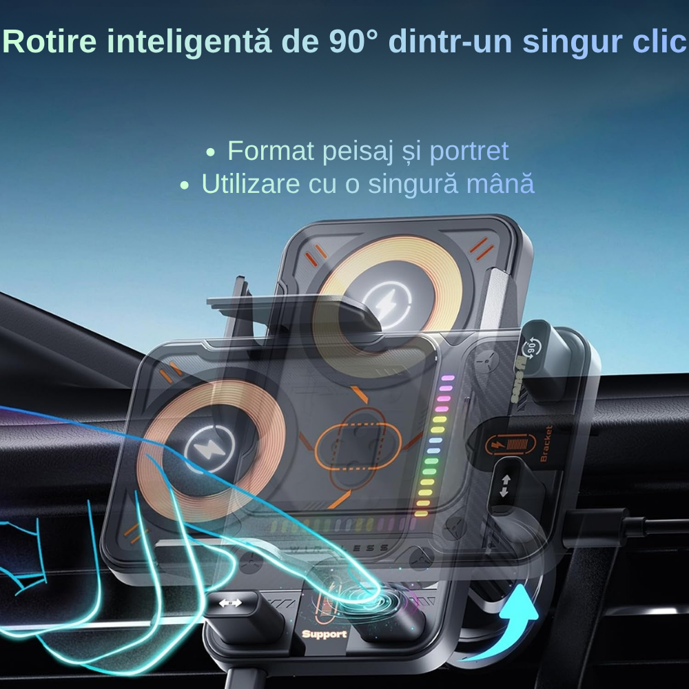 Suport telefon Smart cu prindere dedicata OEM pentru Mercedes GLB/EQB 22-PREZENT