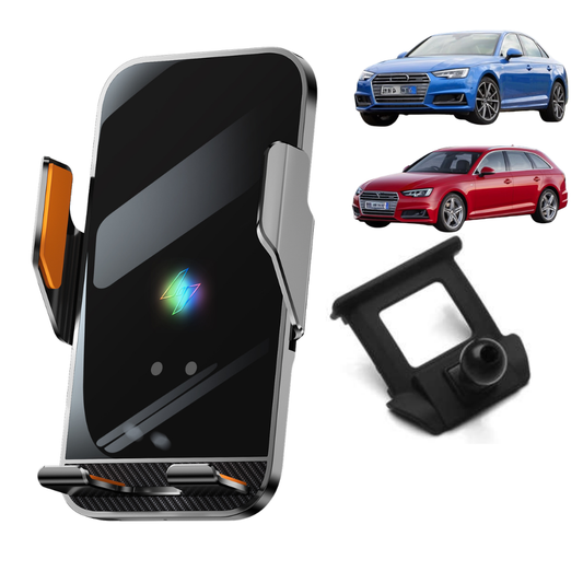 Smart phone holder with dedicated OEM mount for Audi A4/S4/RS4 2016-2025 A5/S5/RS5 2016-2025