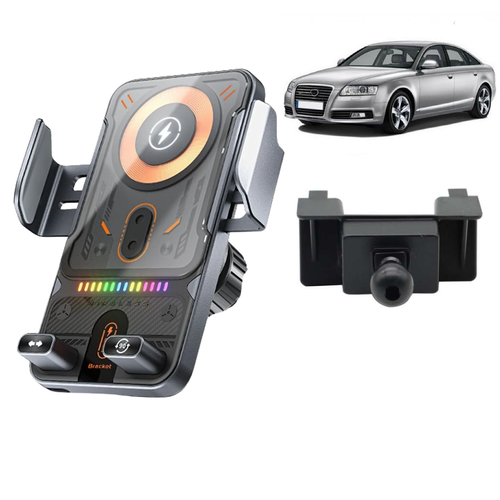 Suport telefon Smart cu prindere dedicata OEM pentru Audi A6/S6/RS6 C6 2005-2011