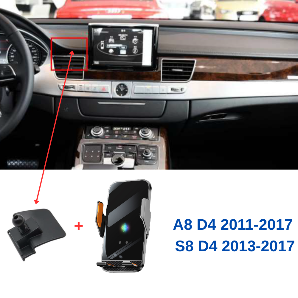 Suport telefon Smart cu prindere dedicata OEM pentru AUDI A8 D4 2011-2017/S8 D4 2013-2017