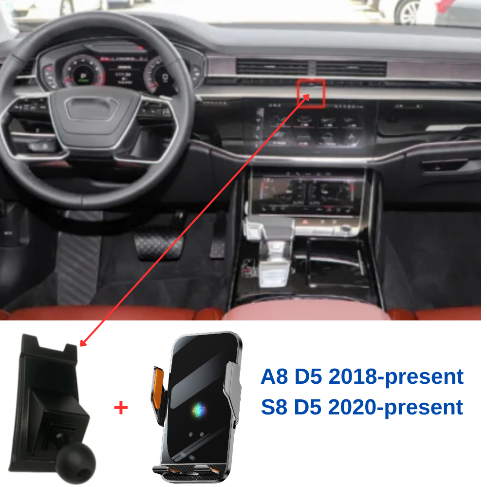 Suport telefon Smart cu prindere dedicata OEM pentru AUDI A8 D5 2018-present/S8 D5 2020-present