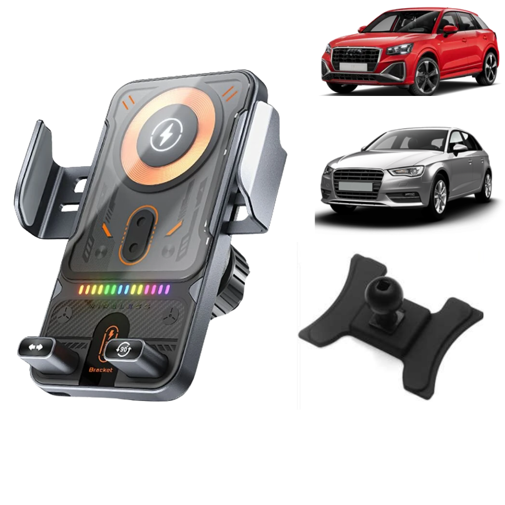 Smart Phone Holder with Dedicated OEM Mount for AUDI Q2/SQ2 2017-present / A3 8P 2003-2013/S3 2007-2013/RS3 Sportback 8P 12-13