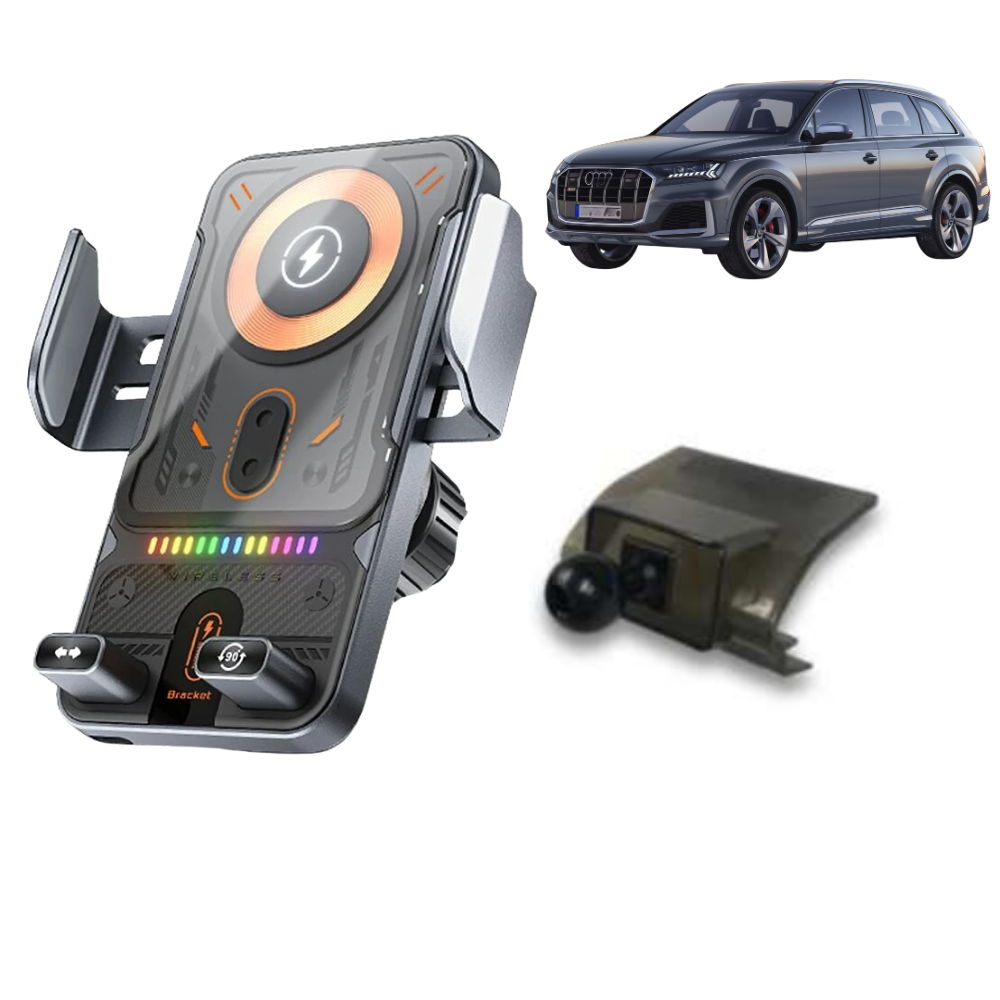 Smart phone holder with dedicated OEM mount for AUDI Q7/SQ7 4M 2020-present