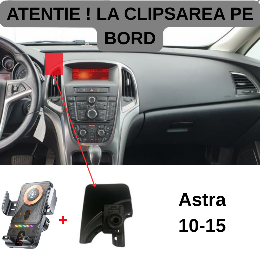 Suport telefon Smart cu prindere dedicata OEM pentru Opel Astra J 2010-2015