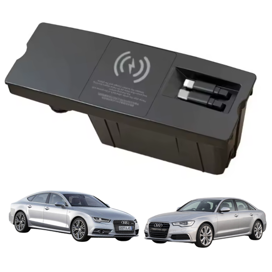 Încărcător Auto dedicat cu incarcare wireless si Dual USB-C 65W pentru Audi A6L / A7 / C7 2011-2018  — Plug & Play