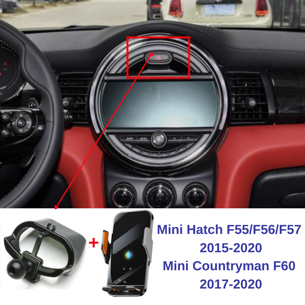 Suport telefon Smart cu prindere dedicata OEM pentru BMW Mini Hatch F55/F56/F57 2015-2020 Mini Countryman F60 2017-2020