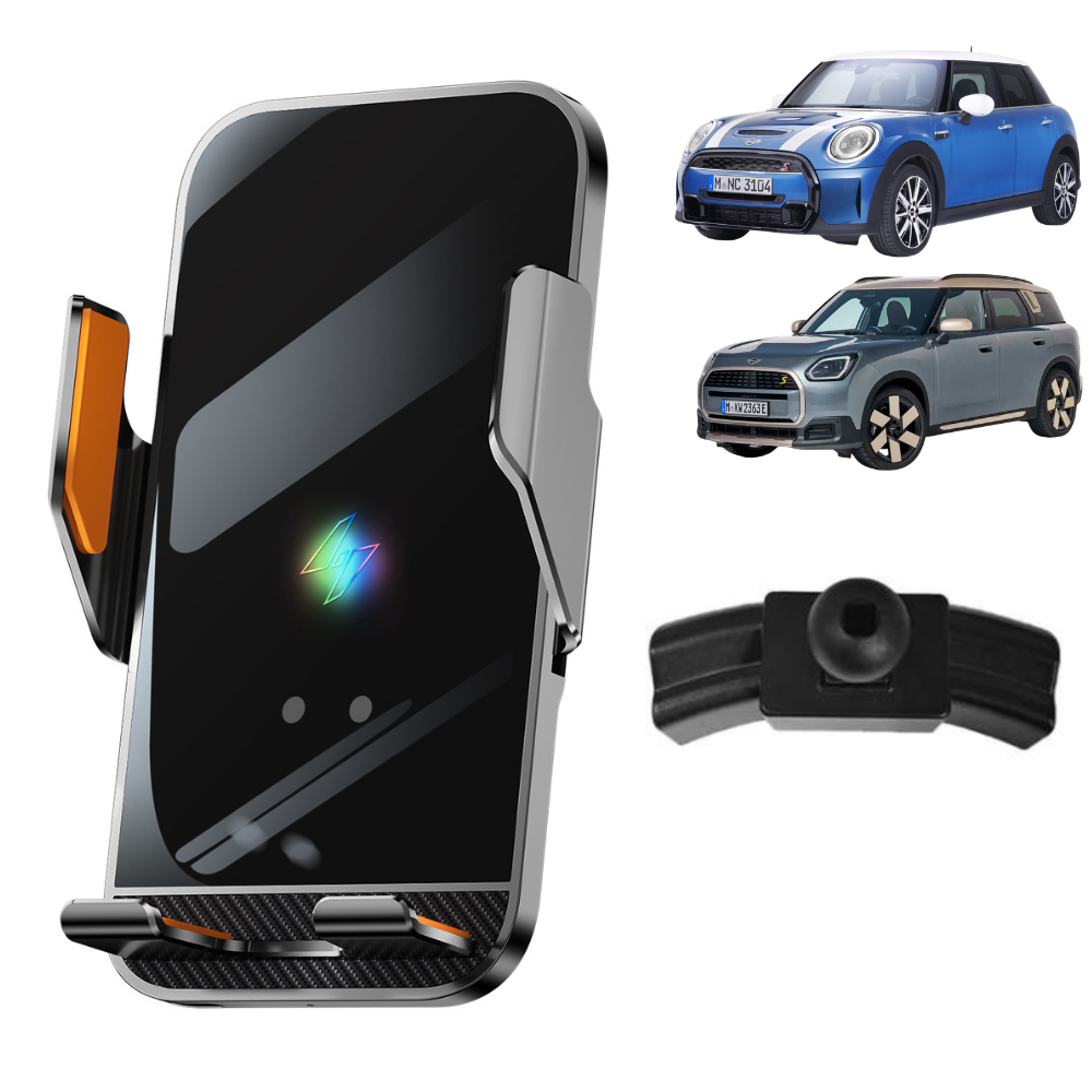 Suport telefon Smart cu prindere dedicata OEM pentru BMW Mini Hatch F55/F56/F57 2021-2023 Mini Countryman F60 LCI 2021-2023