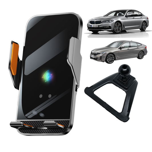Smart phone holder with dedicated OEM mount for BMW 5 Series G30 17-23/6 Series 18-23