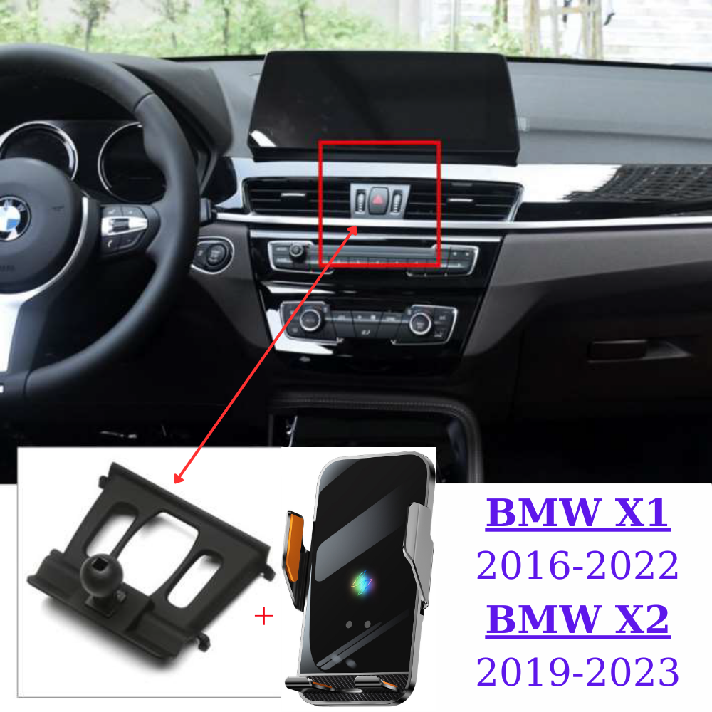 Suport telefon Smart cu prindere dedicata OEM pentru BMW X1 F48 F49 2016-2022 / X2 F39 2019-2023