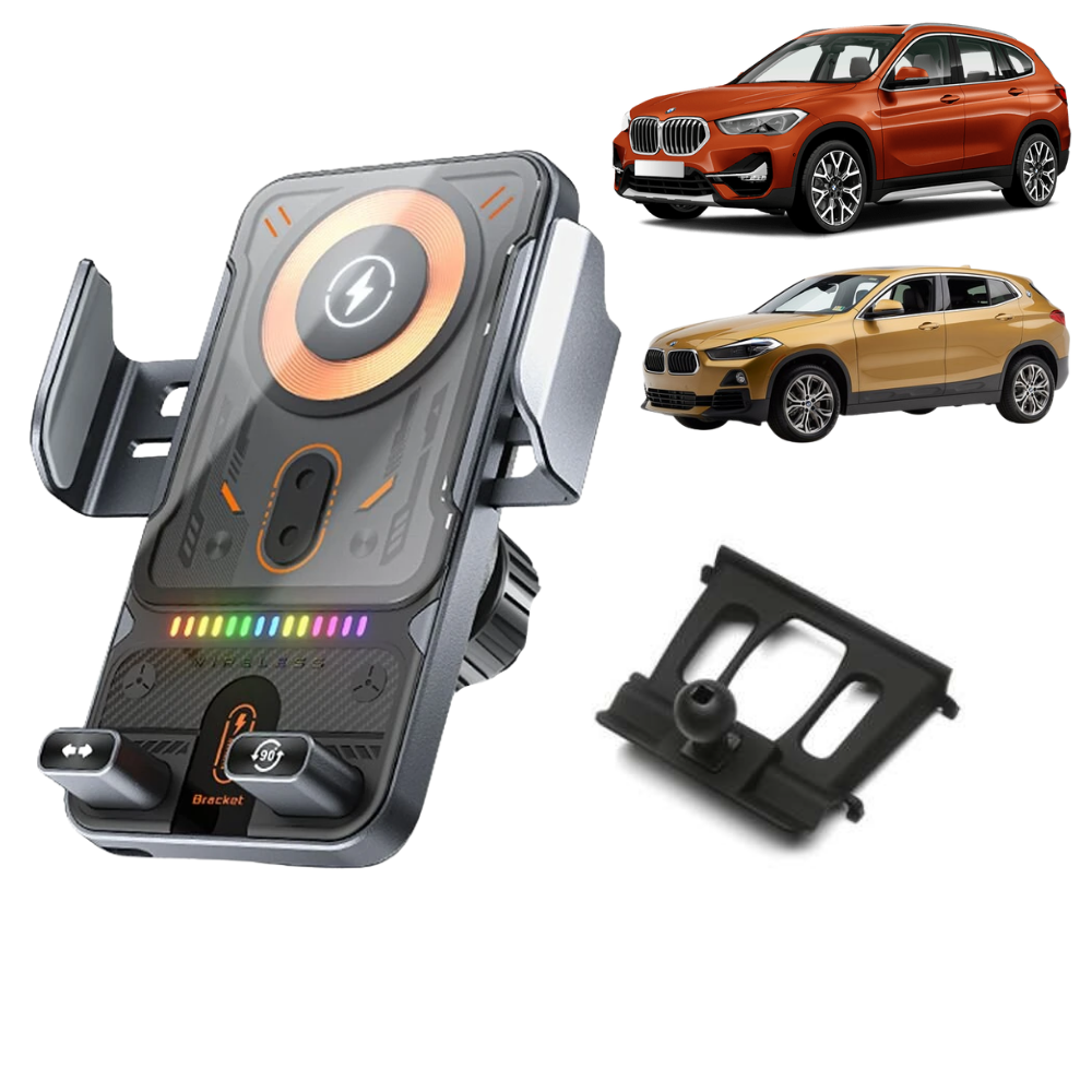 Suport telefon Smart cu prindere dedicata OEM pentru BMW X1 F48 F49 2016-2022 / X2 F39 2019-2023