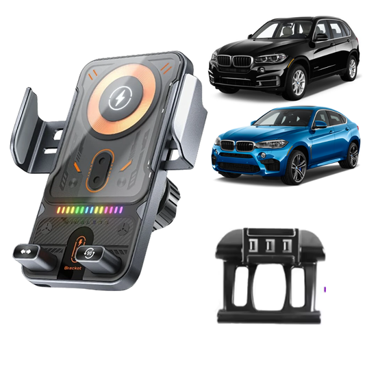 Suport telefon Smart cu prindere dedicata OEM pentruBMW X5/X6 F15/F16 2014-2019