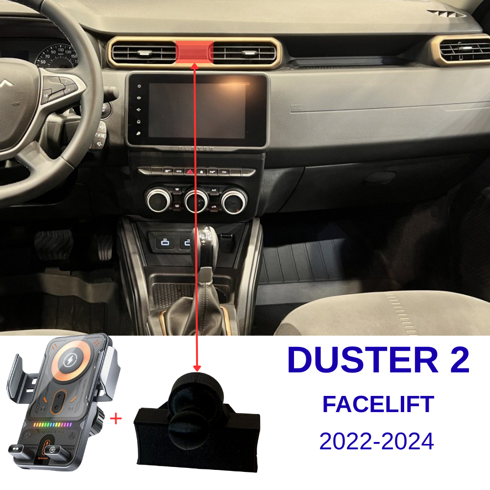 Suport telefon Smart cu prindere dedicata OEM pentru Dacia Duster 2 Facelift 2022-2024
