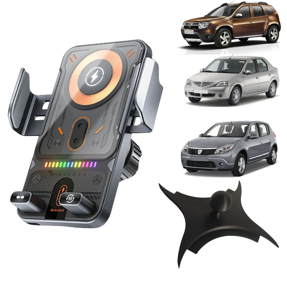 Suport telefon Smart cu prindere dedicata OEM pentru Dacia Logan (04-12), Duster (10-13) , Sandero (08-12)