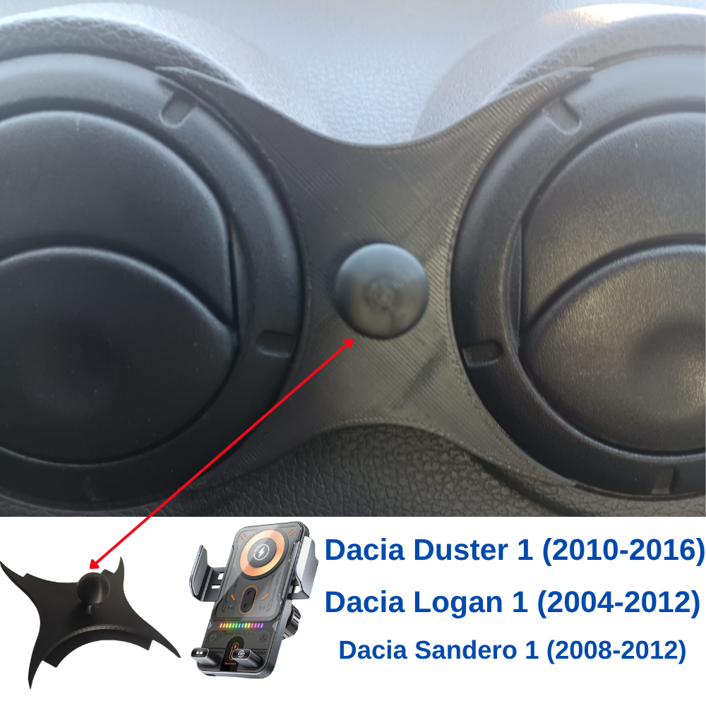 Suport telefon Smart cu prindere dedicata OEM pentru Dacia Logan (04-12), Duster (10-13) , Sandero (08-12)