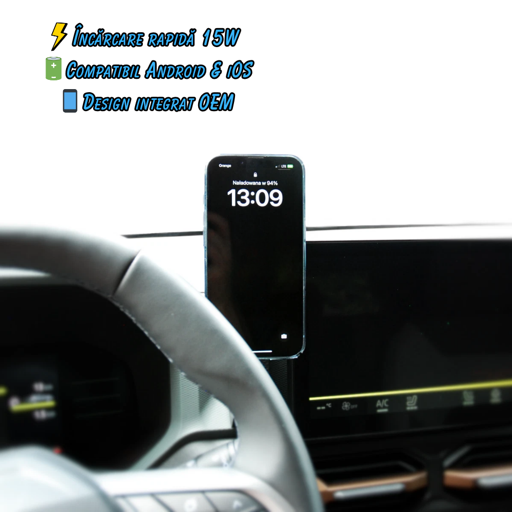 Suport telefon Smart cu prindere dedicata OEM pentru Dacia Duster 2024-present , Bigster 2025-present