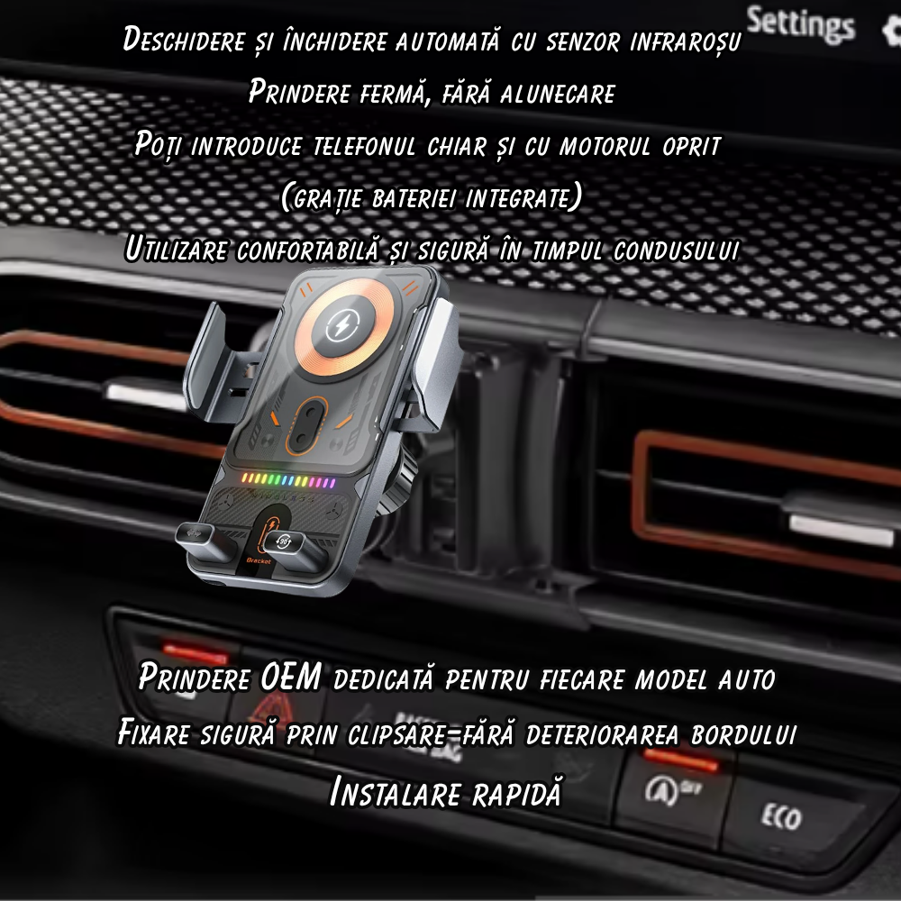 Smart Phone Holder with Dedicated OEM Mount for Dacia Logan 3, Sandero 3, Jogger 2021-Present