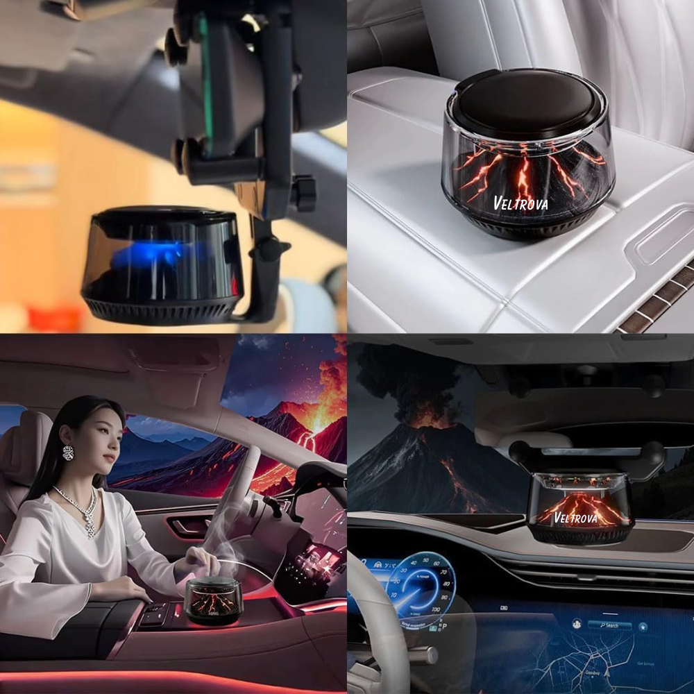 Vulcan Smart Car Diffuser 360° – Premium Fragrance for Every Ride