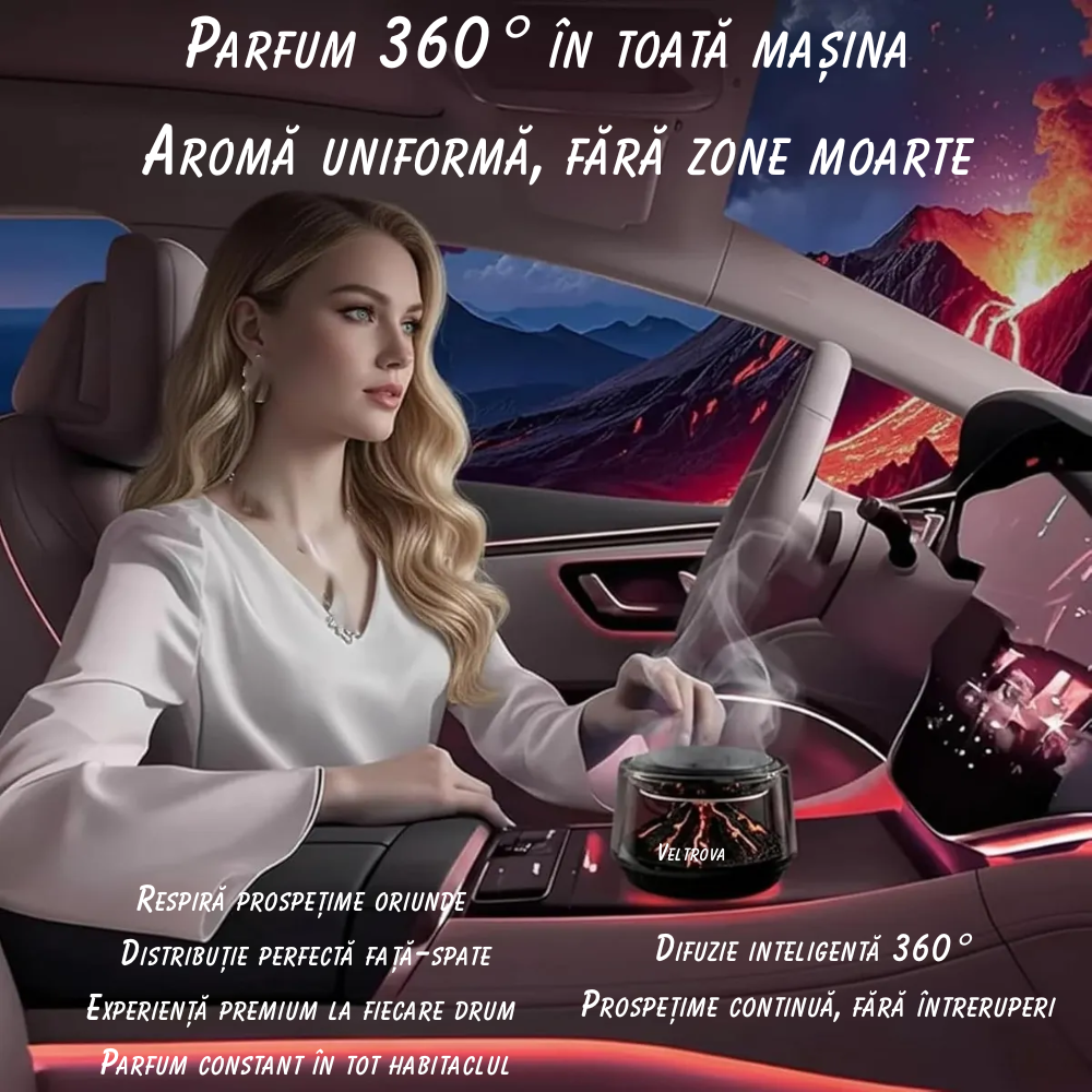 Vulcan Smart Car Diffuser 360° – Premium Fragrance for Every Ride