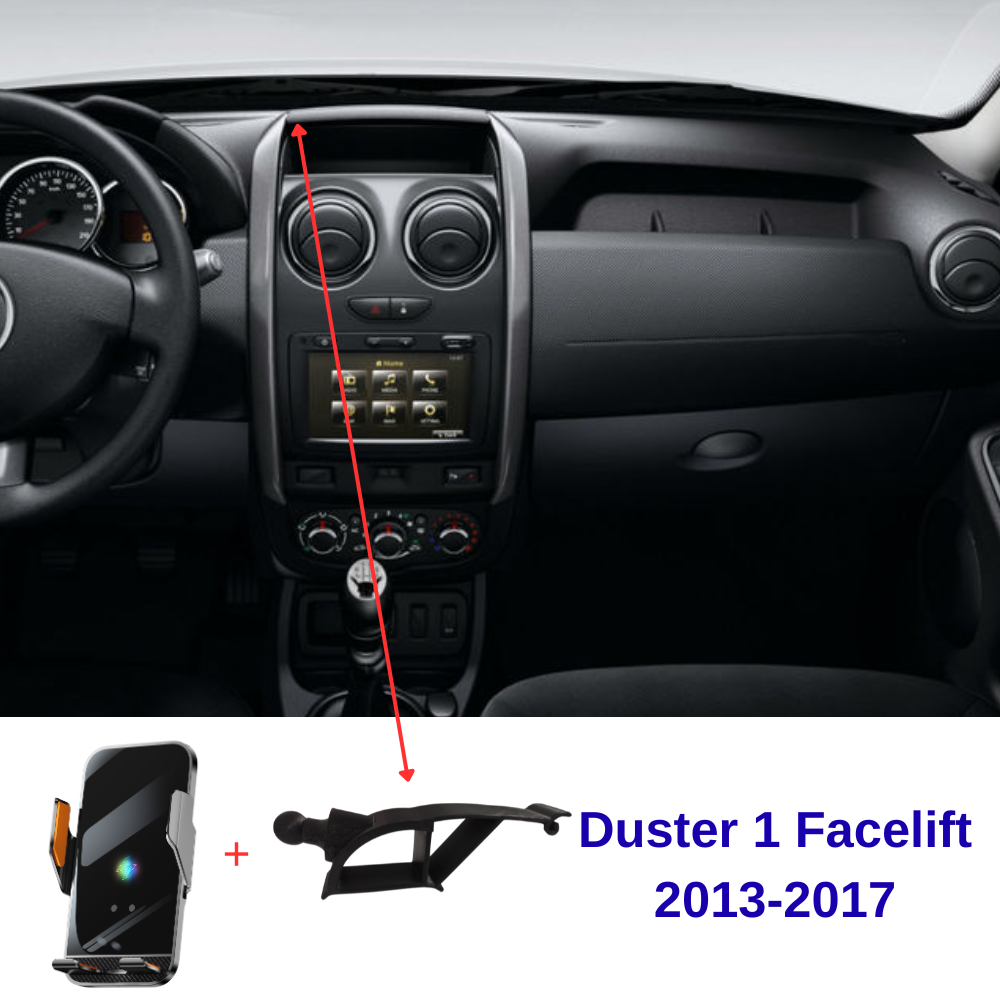 Suport telefon Smart cu prindere dedicata OEM pentru Dacia Duster 1 Facelift 2013-2017