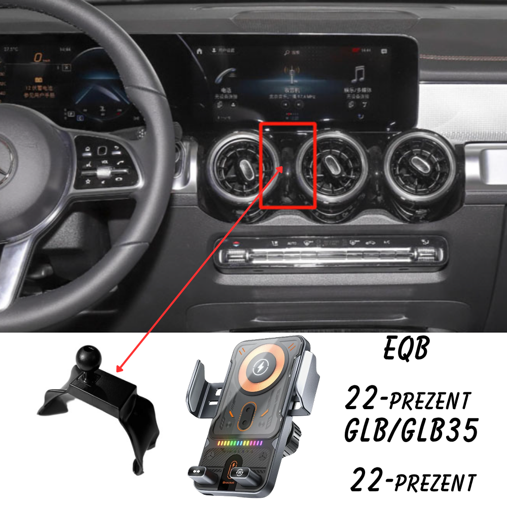 Suport telefon Smart cu prindere dedicata OEM pentru Mercedes GLB/EQB 22-PREZENT