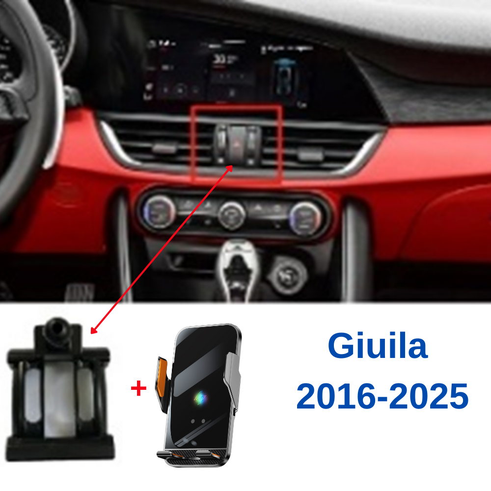 Suport telefon Smart cu prindere dedicata OEM pentru ALFA ROMEO Giuila 2016-2025