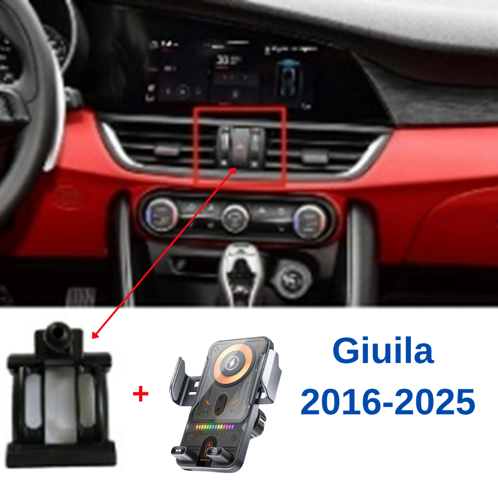 Suport telefon Smart cu prindere dedicata OEM pentru ALFA ROMEO Giuila 2016-2025