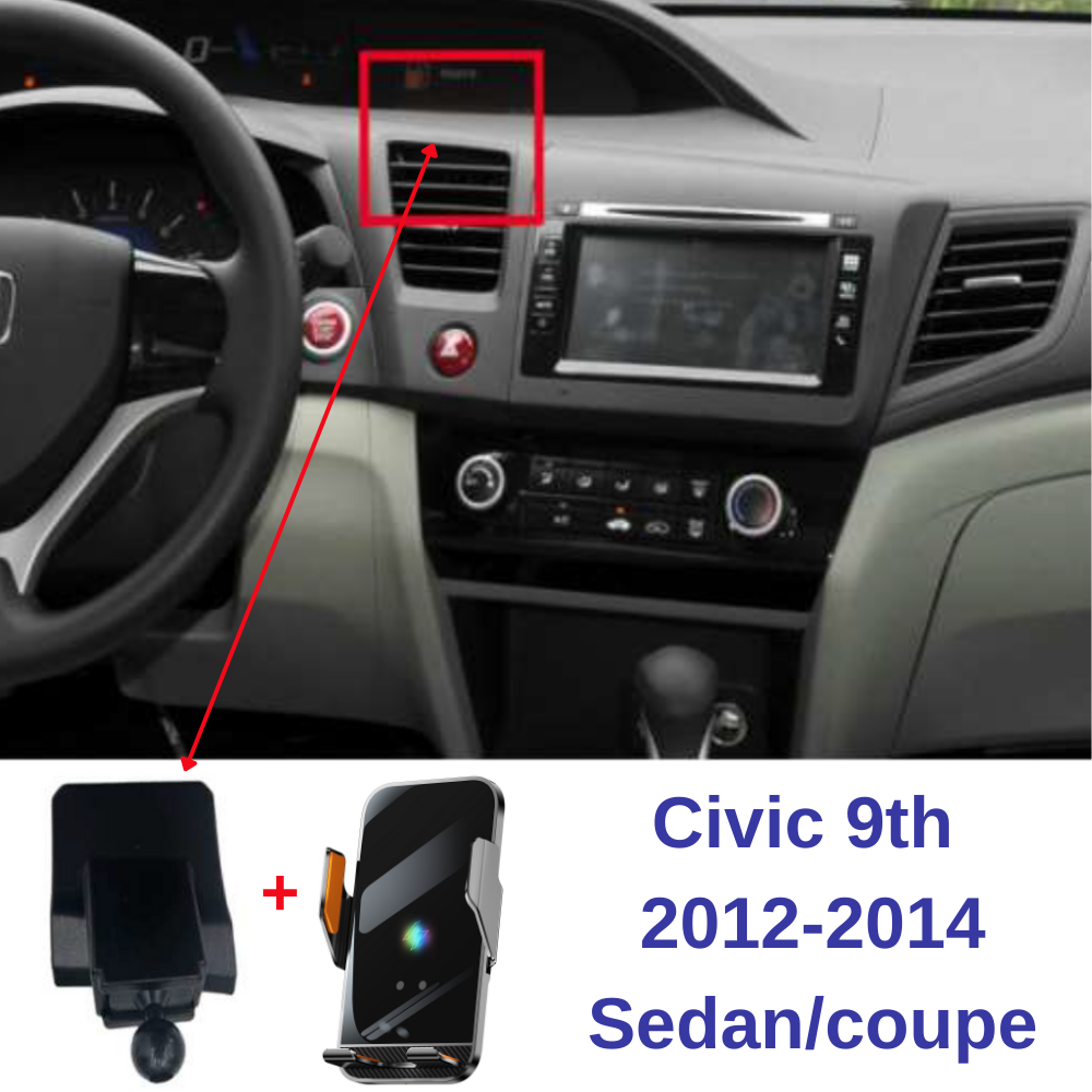 Suport telefon Smart cu prindere dedicata OEM pentru HONDA Civic 9th 2012-2014 Sedan/coupe