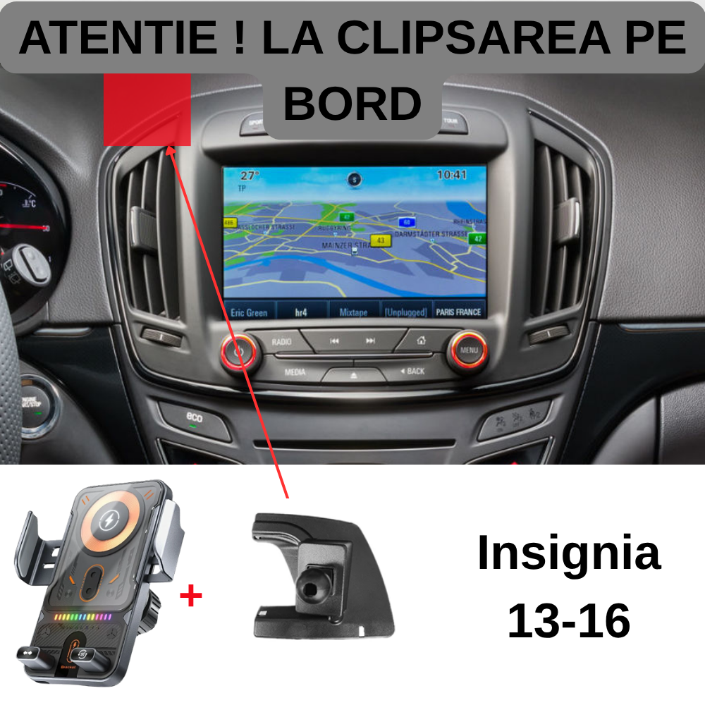 Suport telefon Smart cu prindere dedicata OEM pentru Opel Insignia 2013-2016