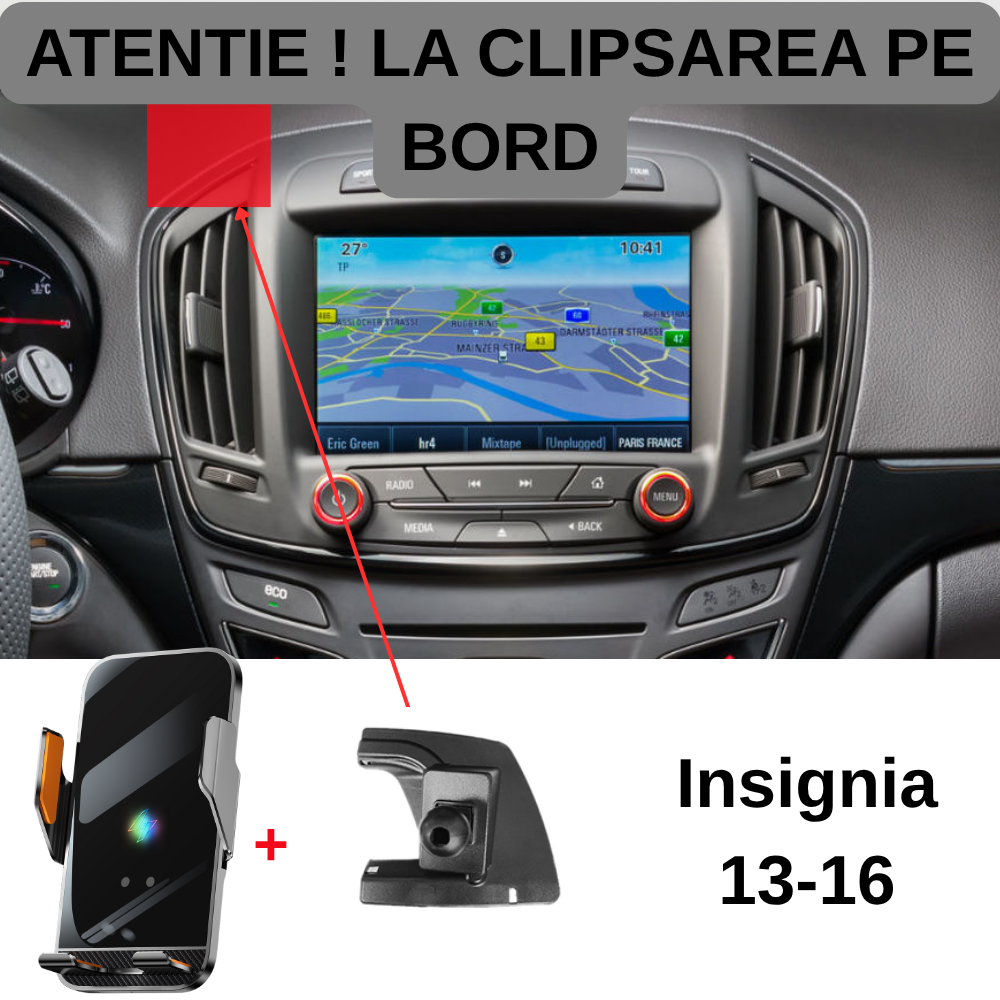 Suport telefon Smart cu prindere dedicata OEM pentru Opel Insignia 2013-2016