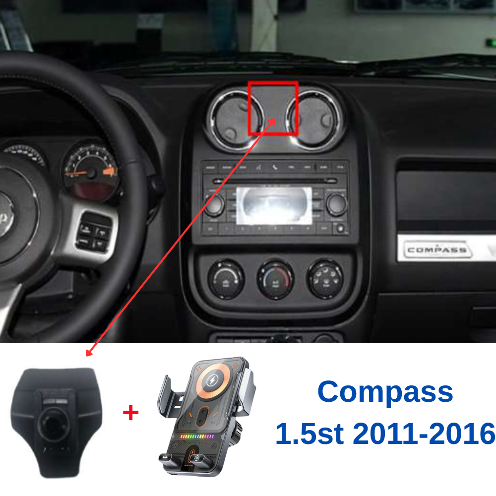 Suport telefon Smart cu prindere dedicata OEM pentru Jeep Compass 1.5st 2011-2016