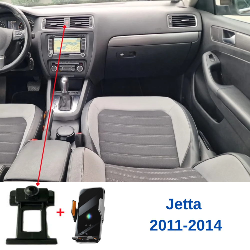 Smart phone holder with dedicated OEM grip for VOLKSWAGEN Jetta 6th 2011-2014