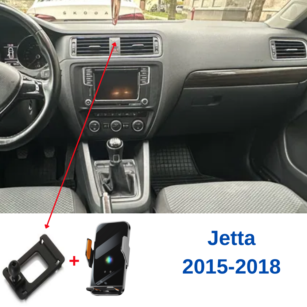 Smart phone holder with dedicated OEM grip for VOLKSWAGEN Jetta 6.5th 2015-2018