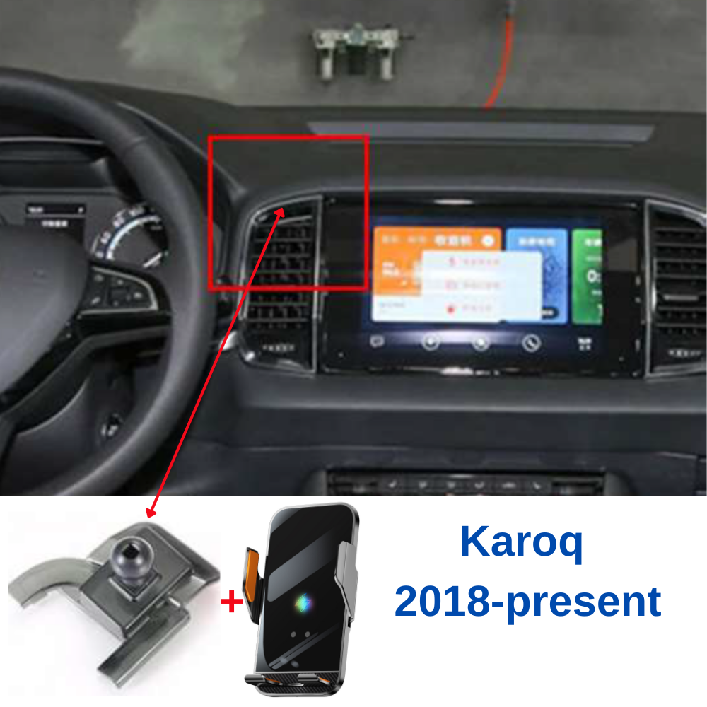 Suport telefon Smart cu prindere dedicata OEM pentru SKODA Karoq 2018-present