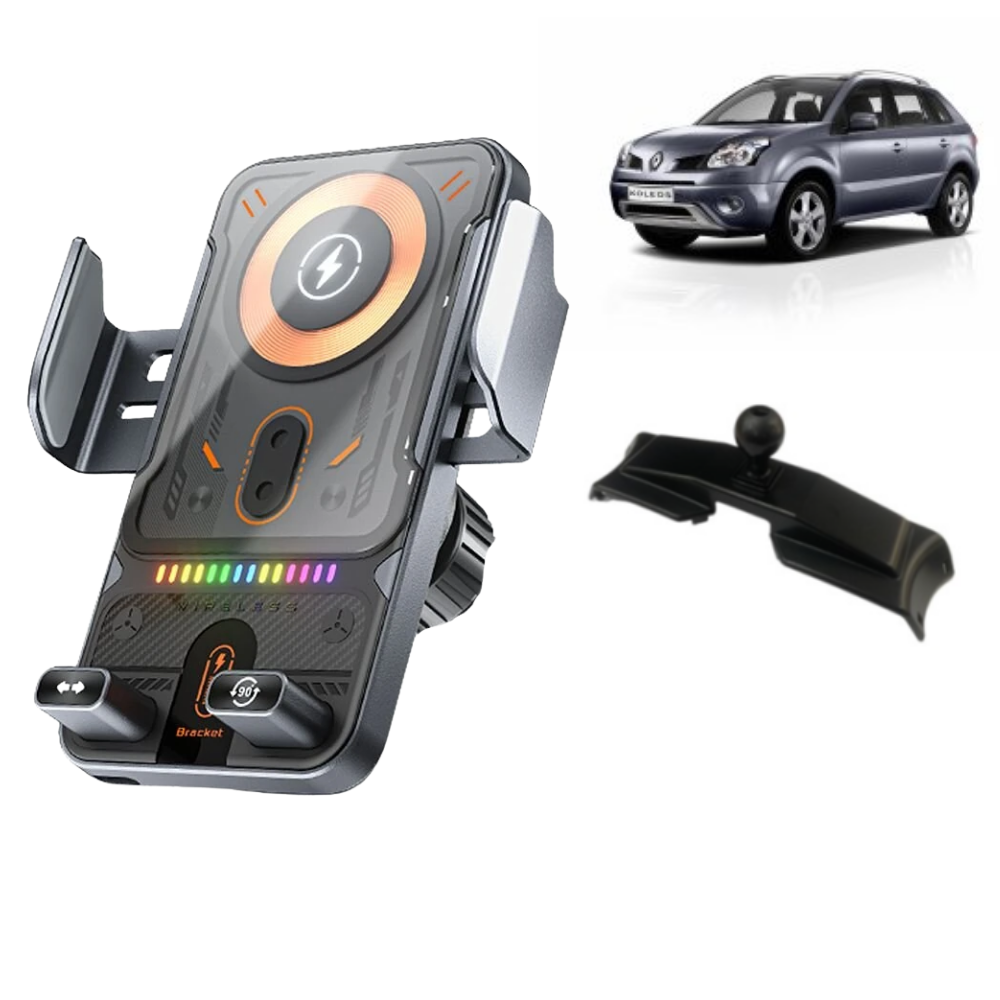 Smart phone holder with dedicated OEM grip for RENAULT Koleos HY 2009-2016