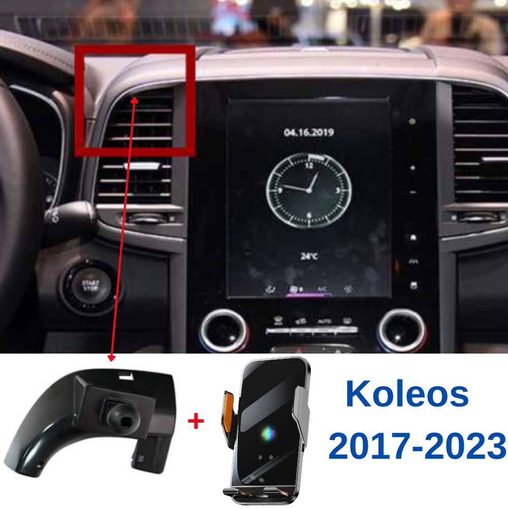 Suport telefon Smart cu prindere dedicata OEM pentru RENAULT Koleos HC 2017-2023