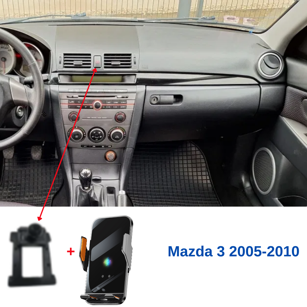 Suport telefon Smart cu prindere dedicata OEM pentru Mazda 3 1st-2nd 2005-2010