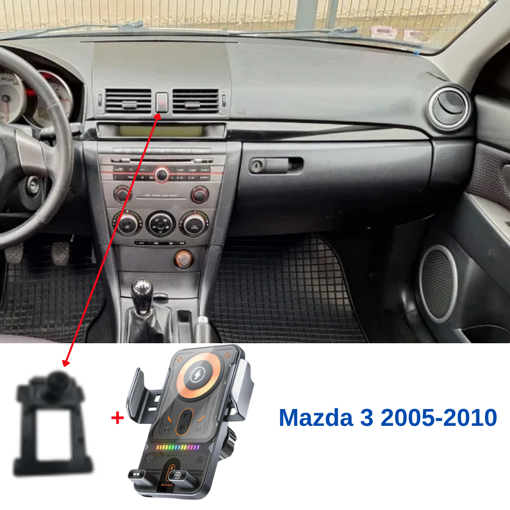 Suport telefon Smart cu prindere dedicata OEM pentru Mazda 3 1st-2nd 2005-2010