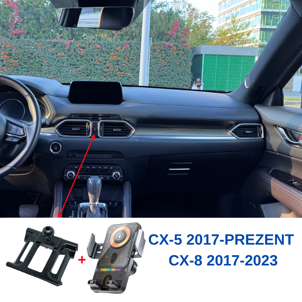 Suport telefon Smart cu prindere dedicata OEM pentru Mazda CX-5 2nd 17-present / Mazda CX-8 17-23