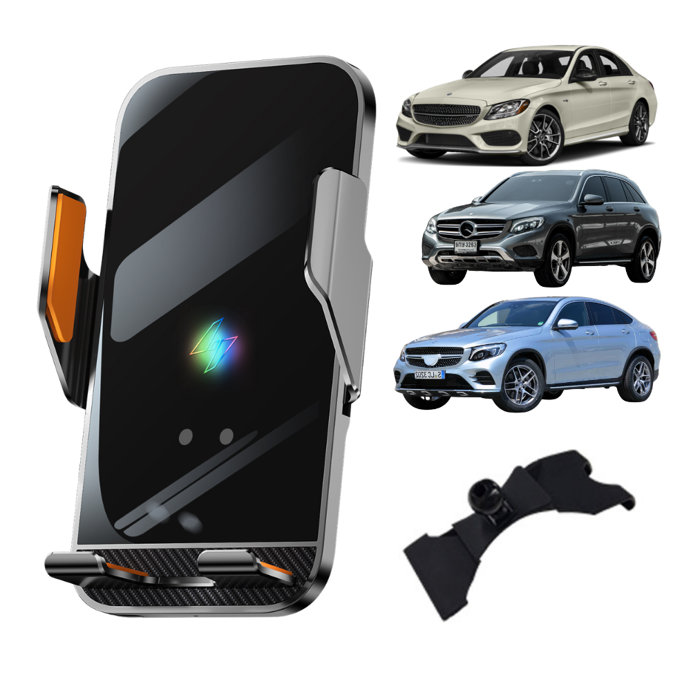 Smart phone holder with dedicated OEM mount for Mercedes C/GLC 2015-2022